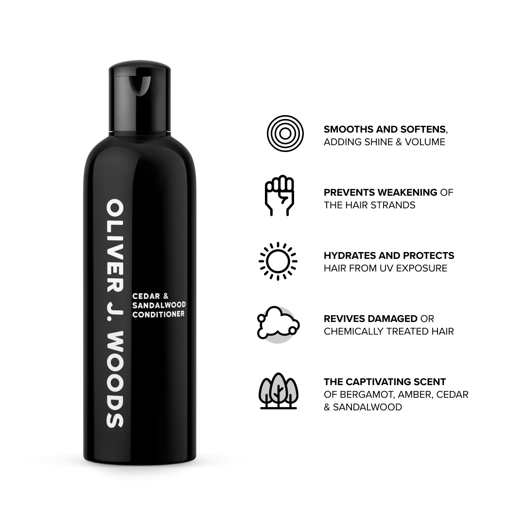 Cedar, Bergamot & Sandalwood Conditioner For Men. OJW Grooming