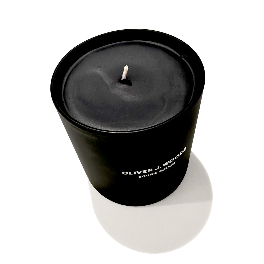 Bougie Parfumée Bio Gentle Flame BLACK WOOD - Bois De Santal, Musc, Cèdre - 65h